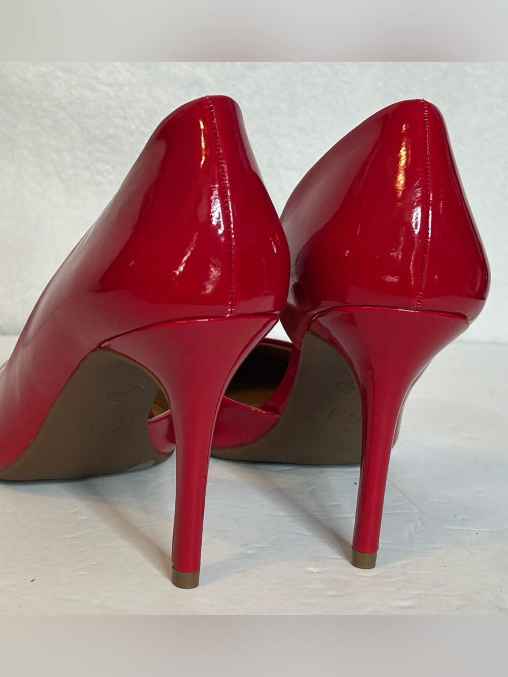 Jessica Simpson Red Patent Pointed-Toe Pumps Heels - Picture 3 of 7